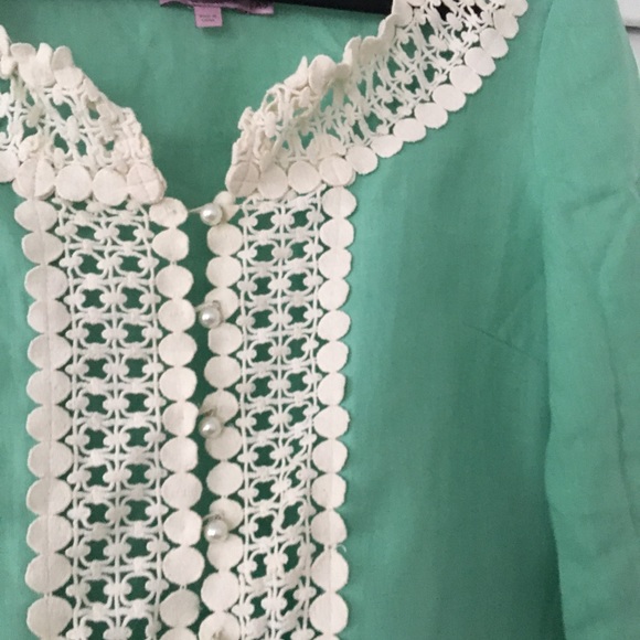 Calypso St Barth linen tunic blouse fits Sz  small - Picture 3 of 7